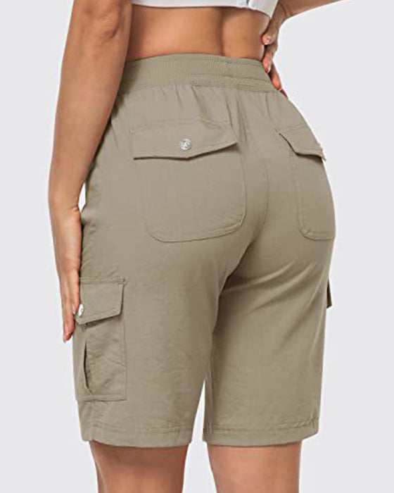 Shorts Femmes Short Cargo Séchage Rapide Avec Poches