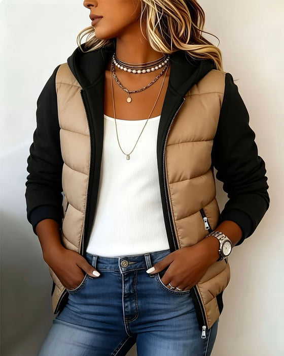 Manteau À Capuche Polaire Chaud