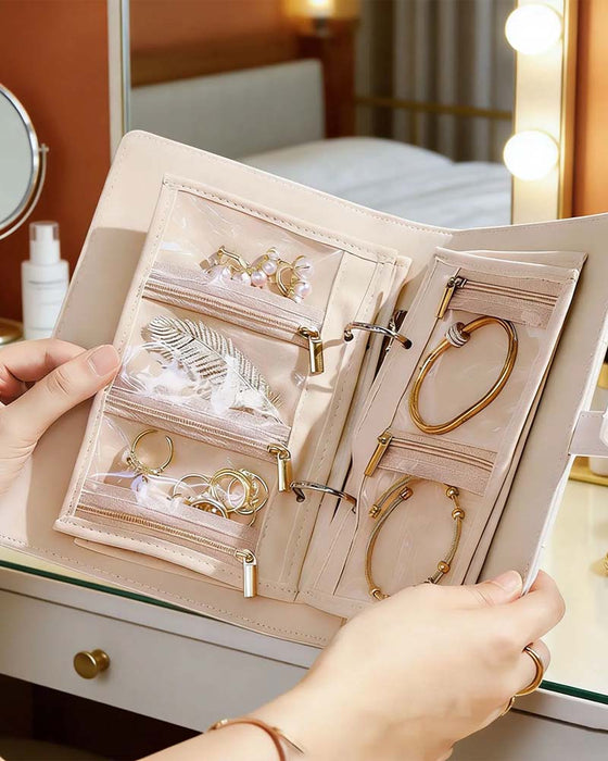 Luxe Matelassé Crème Organisateur De Voyage Accès Facile Compartiments Imperméable Cadeau Pour Elle