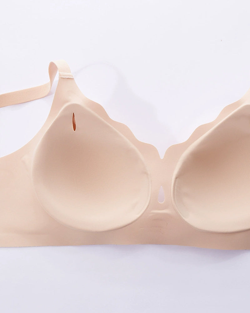 Soutien-Gorge Femme Avec Découpe En Goutte D’Eau Et Fleurs Festonnées