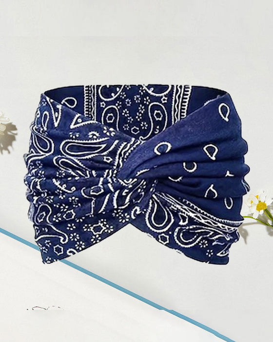 Bandeau Vintage Style Large Cravate-Teinture