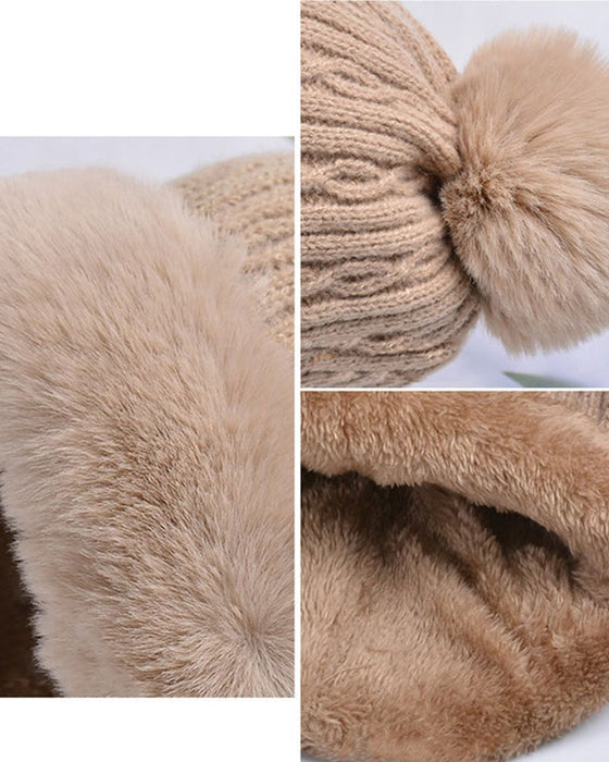 Bonnet Et Écharpe Tricotés Tout-En-Un