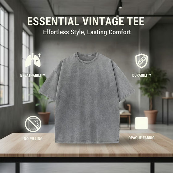 T-Shirt Homme Vintage Loose