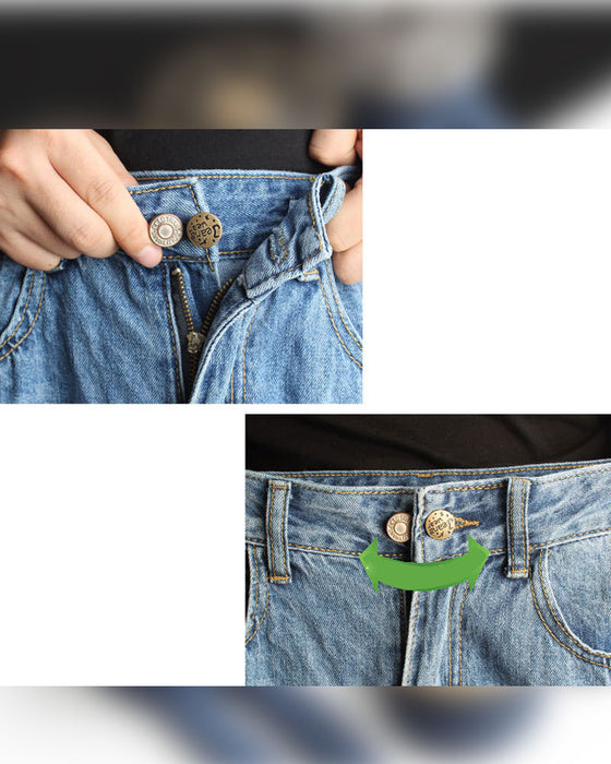 Bouton De Rallonge De Taille À Ressort En Métal Pour Jean