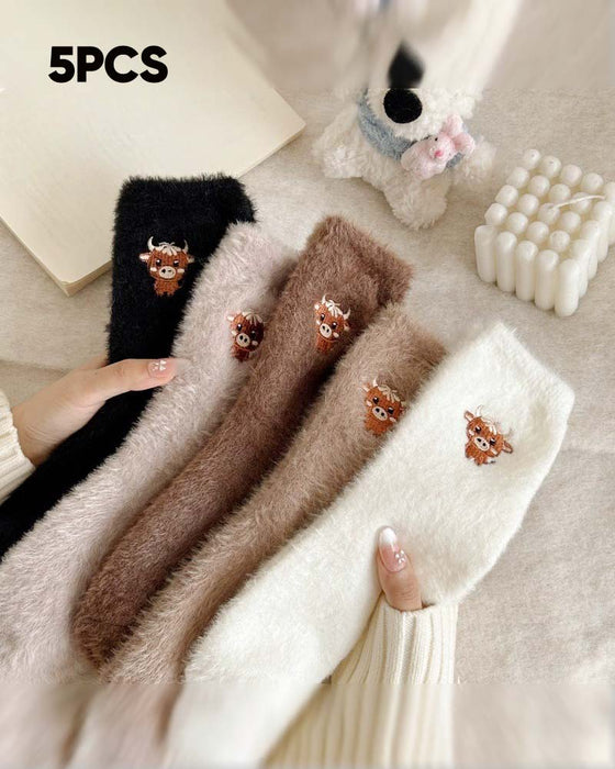Chaussettes Mignonnes Vache Chaussons
