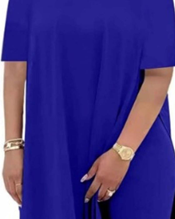 Ensemble Uni Ample Manches Courtes Pantalon