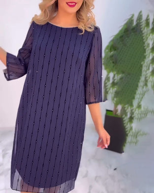Robe Unie Plissée
