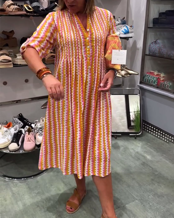 Robe À Imprimé Vagues