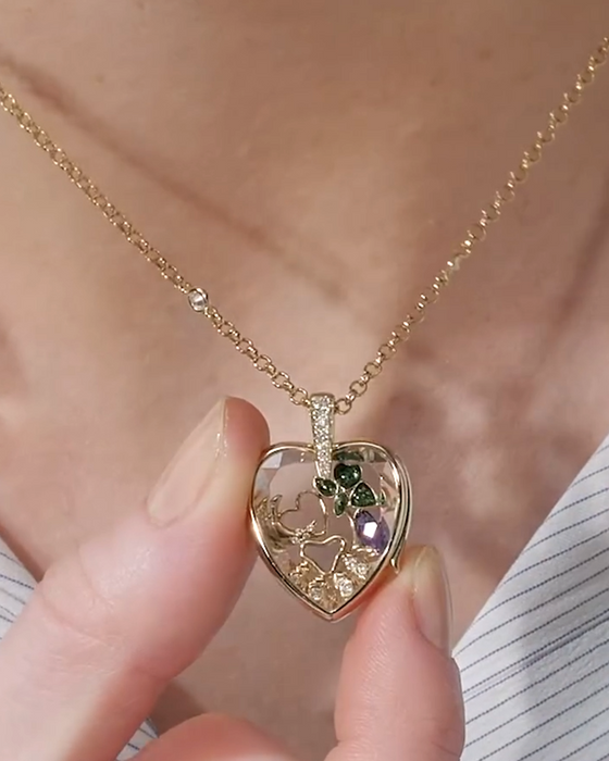 Pendentif Et Collier Boîte Photo Personnalisée