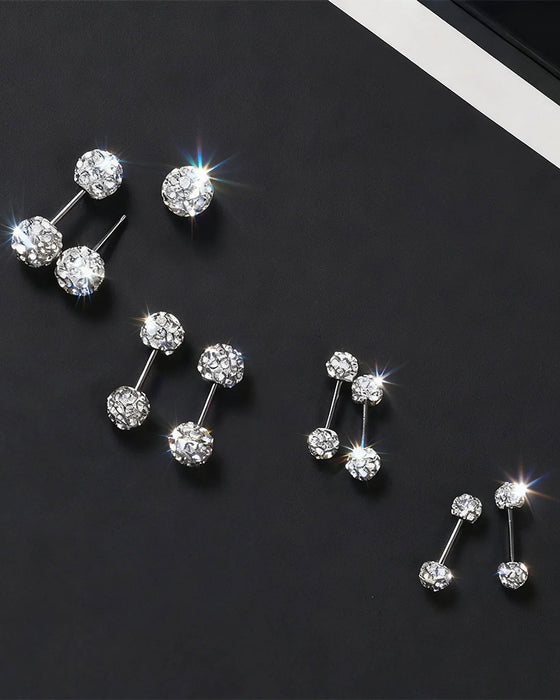 Boucles D'oreilles En Diamant Scintillantes