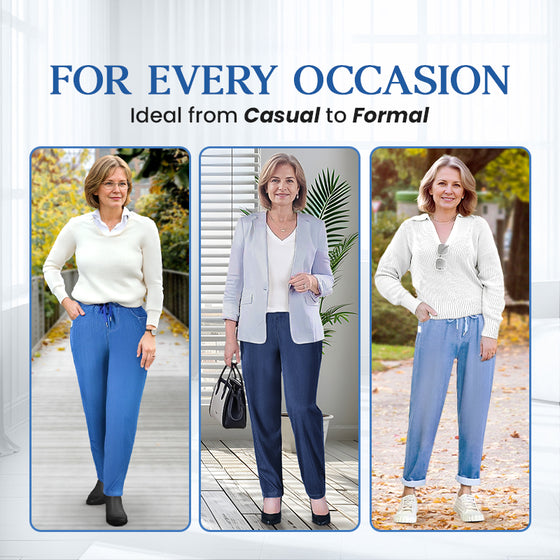 Haute Taille Ultra Élastique Mom Jeans