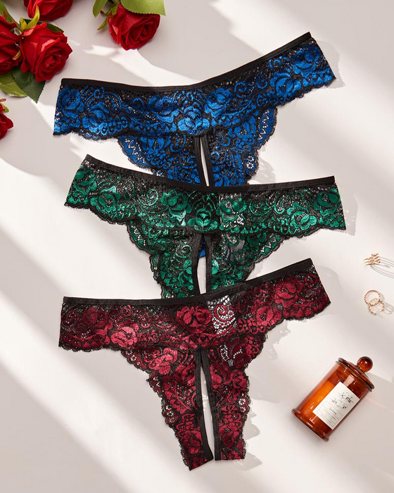 Culotte Femme Doux Confortable Respirant Dentelle Pour Toutes Saisons