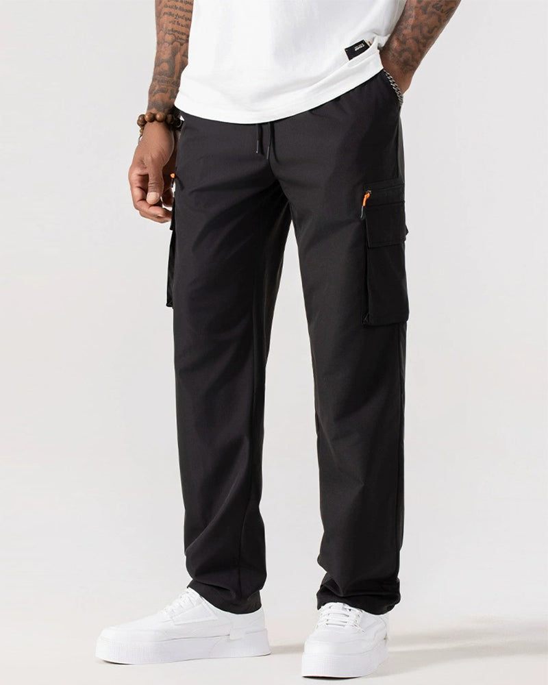 Pantalon Ample Décontracté Multi-Poches Cargo