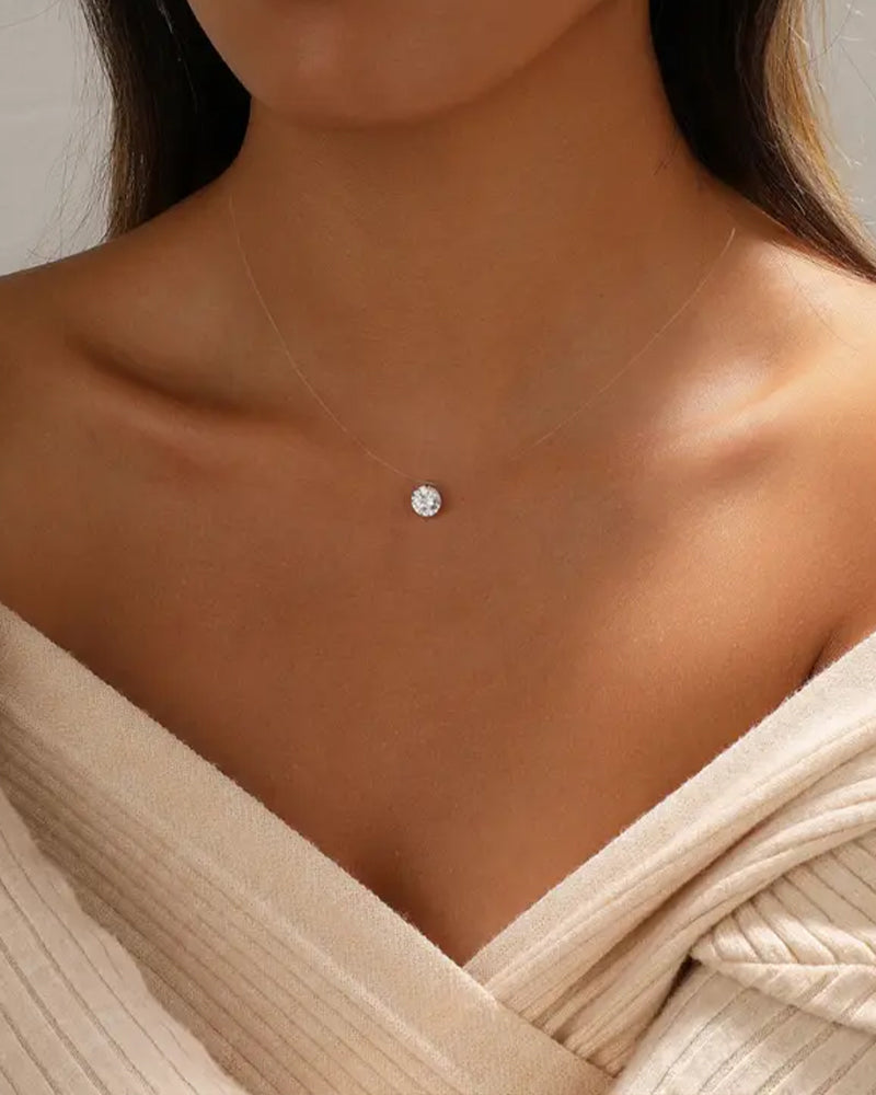 Collier Invisible Simple Pendentif