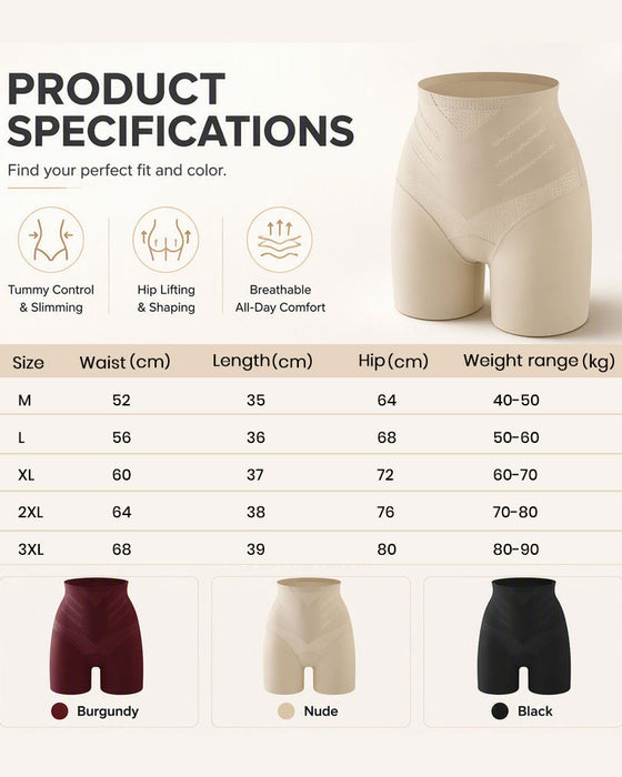 Short De Sécurité Sans Couture Avec Contrôle Du Ventre Pour Femme