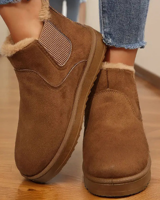 Bottes Femme Épaisse Semelle Hiver Neige