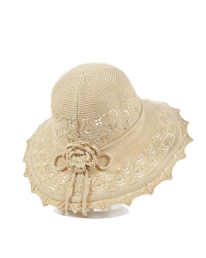 Chapeau Femme Fleur Au Crochet Pêcheur