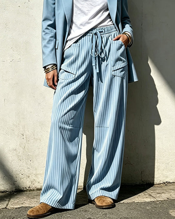 Pantalon Poche Cordon Long