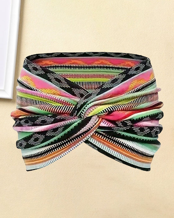 Bandeau Vintage Style Large Cravate-Teinture