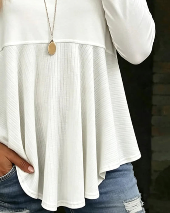 Blouse Mode Col En V Unie