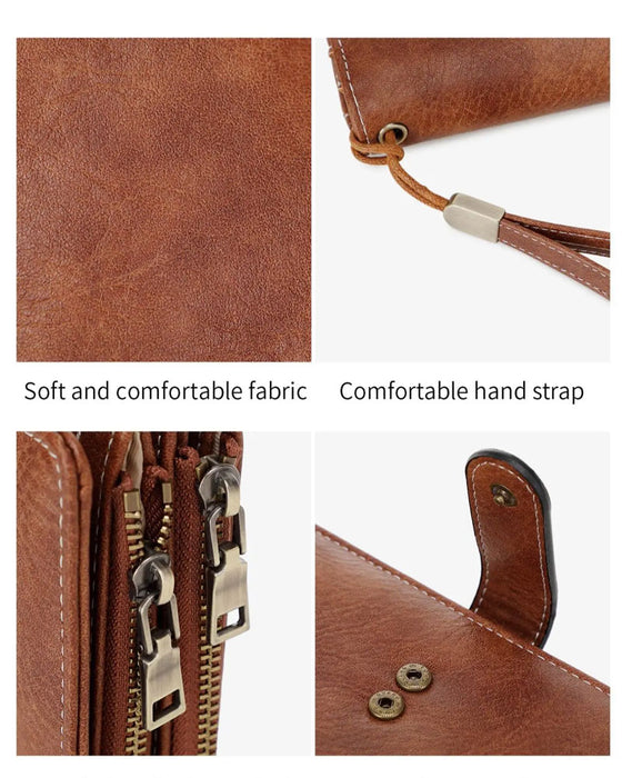 Portefeuille Long À Fermeture Éclair Pour Femme Tendance Exquis Cadeau