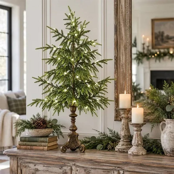 Sapin de Noël de table éclairé