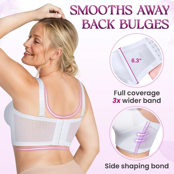 Soutien-Gorge Push-Up Sans Bretelles Confortable Anti-Glissant Avec Boucle Avant