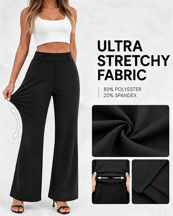 Pantalon Taille Haute Large Costume