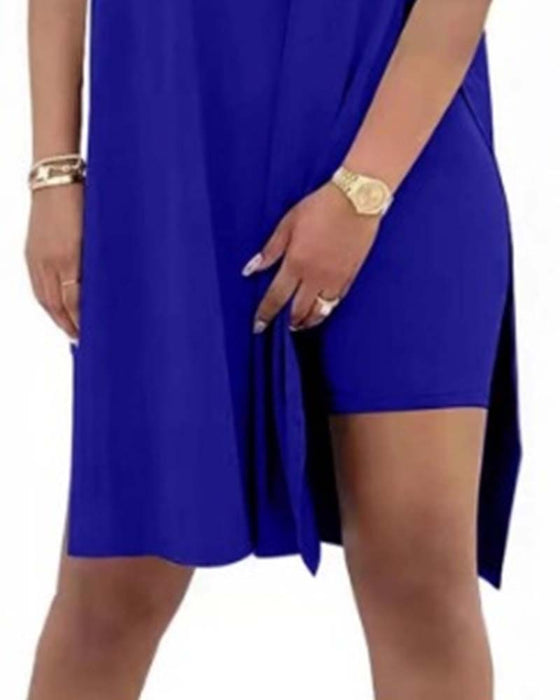 Ensemble Uni Ample Manches Courtes Pantalon