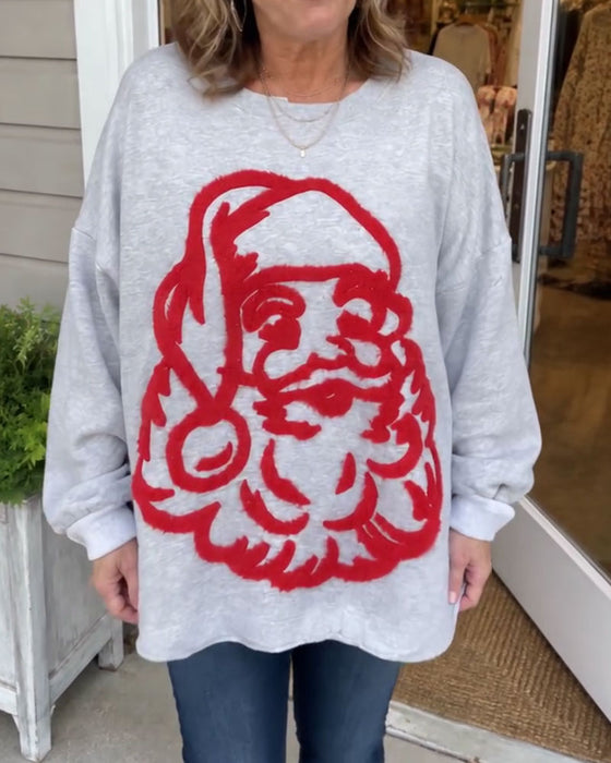 Sweatshirt Élégant Père Noël Lâche