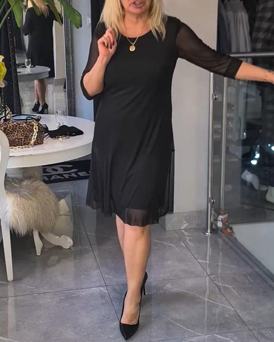 Robe Transparente Et Tendance Unie