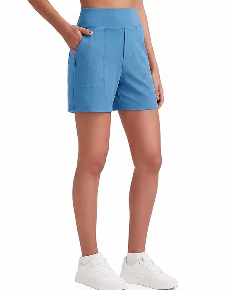 Short Taille Haute Athlétique Course