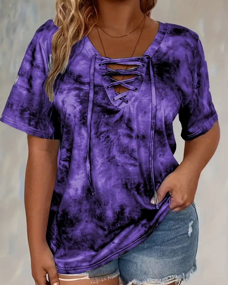Chemisier Tie-Dye Imprimé