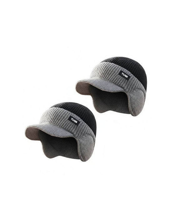 Bonnet Thermique Coupe-Vent D'hiver Avec Visière