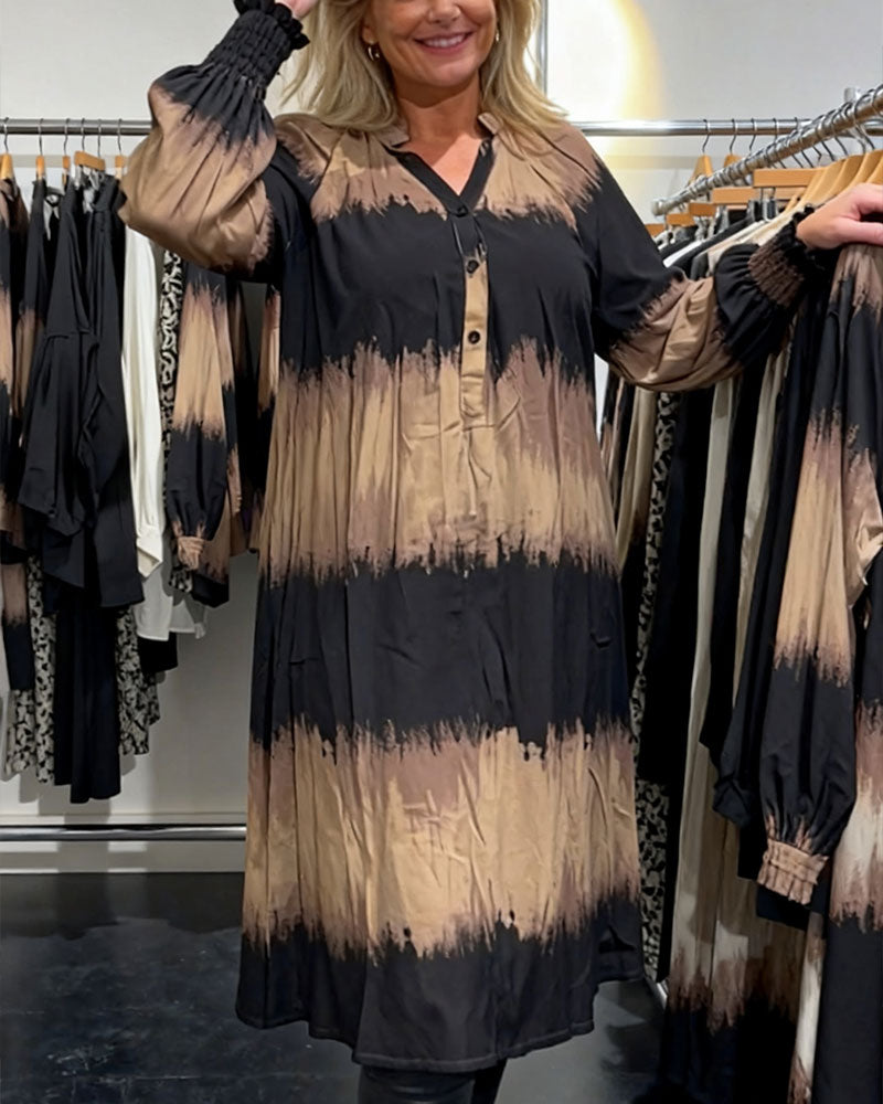 Robe Manches Longues Dégradé