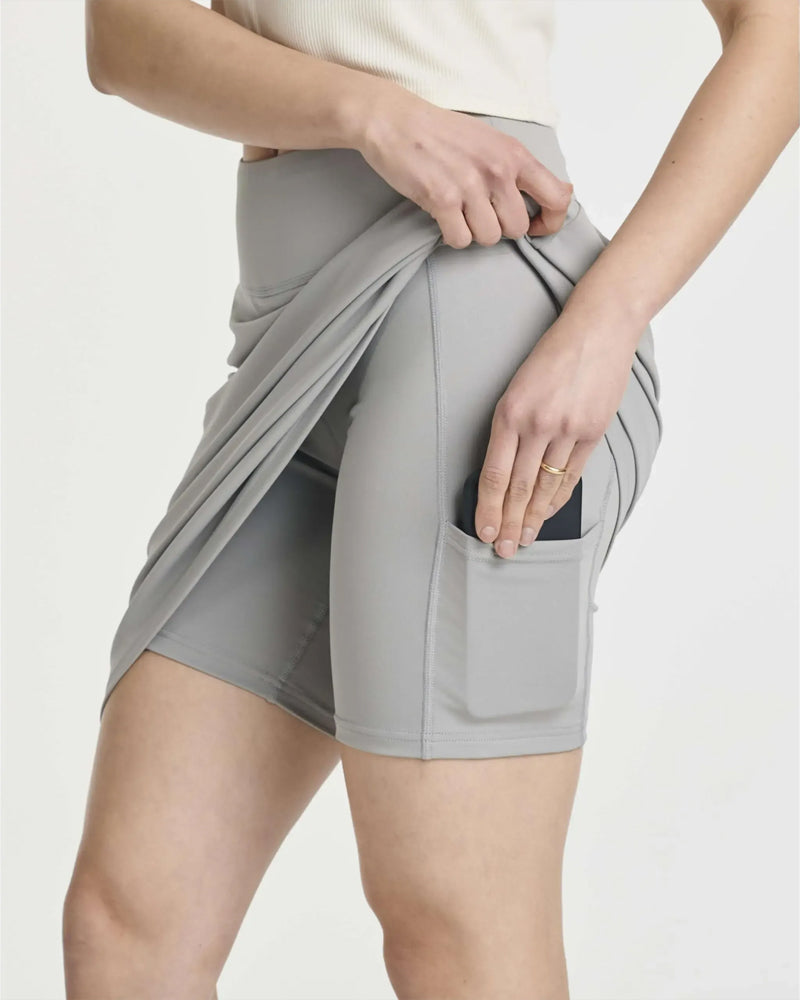 Jupe Taille Haute Unie Courte