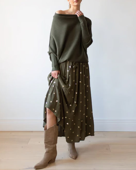 VÊtement Maille Asymétrique Drappé Et Innovant