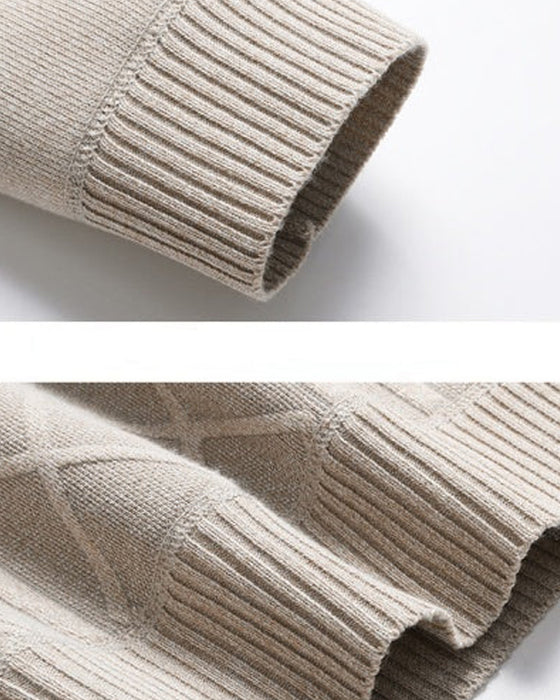 Pull HommeS Hiver Doudoune Chaud Tricoté