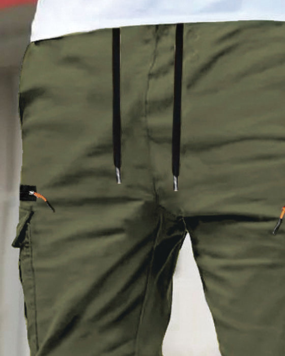 Pantalon Homme Poignet Élastique Unie Décontracté