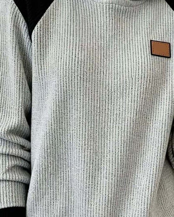 Sweat À Capuche Bloc De Couleur Décontracté Femme