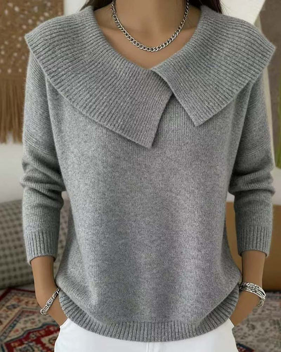 Pull Revers Uni Manches Longues