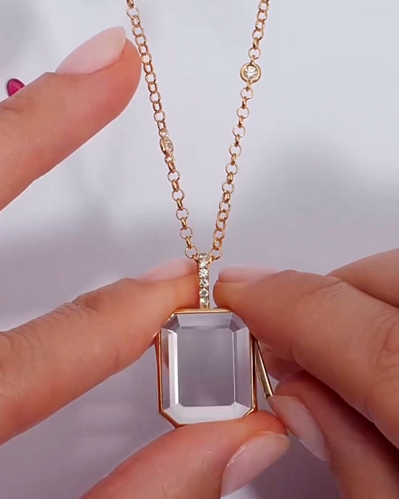 Pendentif Et Collier Boîte Photo Personnalisée