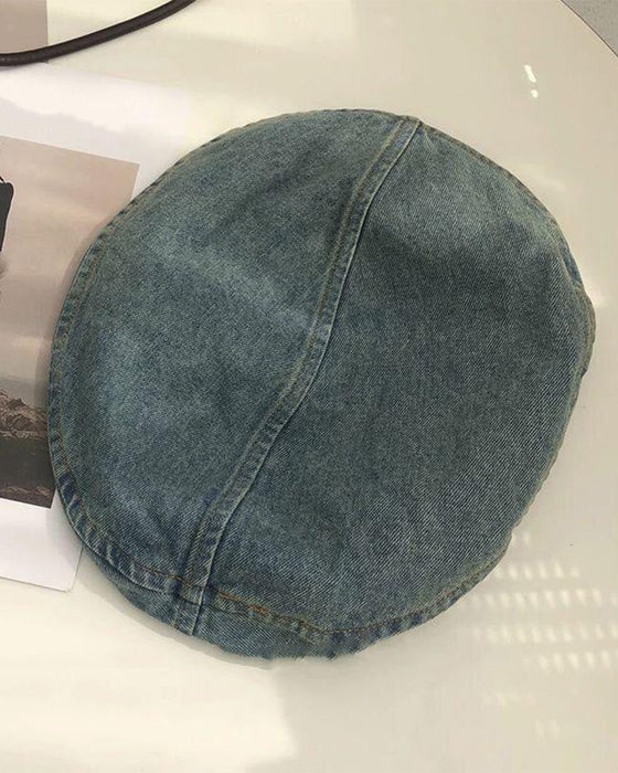 Béret Femme Vintage Denim