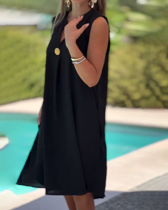 Robe Sans Manches Décontractée