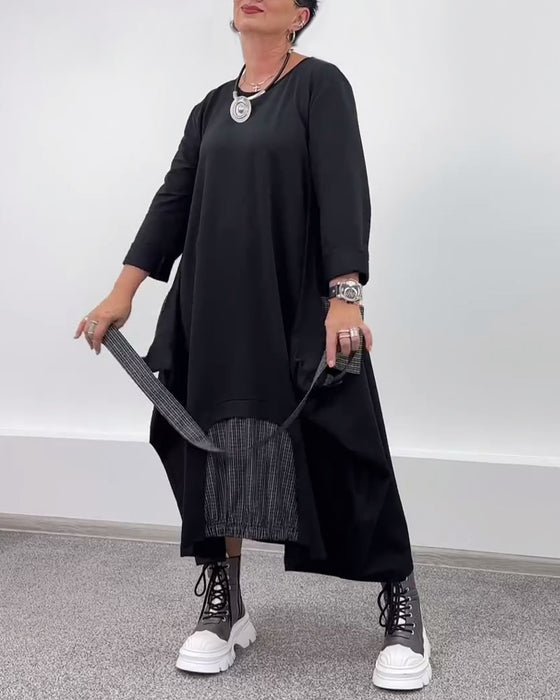 Robe décontractée à col licou ample