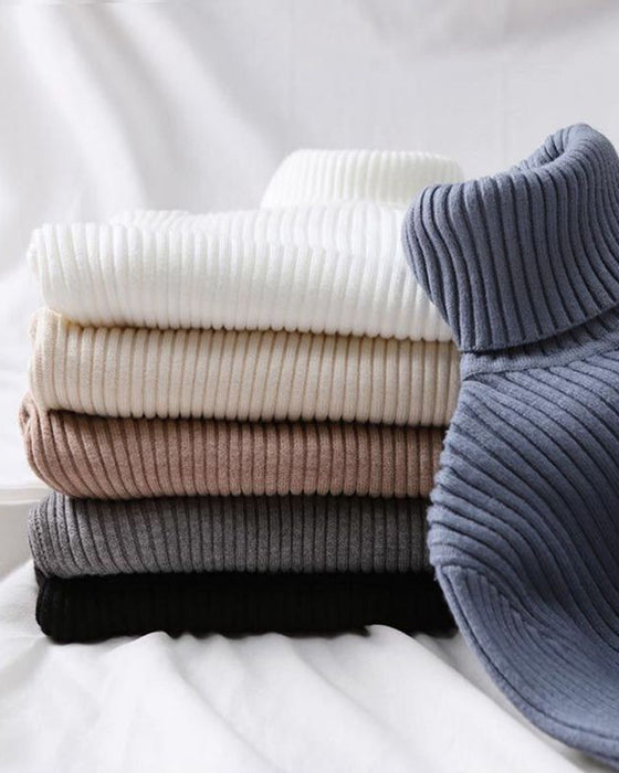 Sous-Couche En Maille À Col Montant