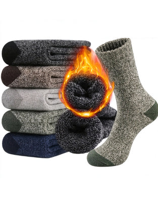 Paires De Chaussettes D'Hiver Épaisses Chaudes Douces En Tricot