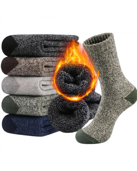 Paires De Chaussettes D'Hiver Épaisses Chaudes Douces En Tricot