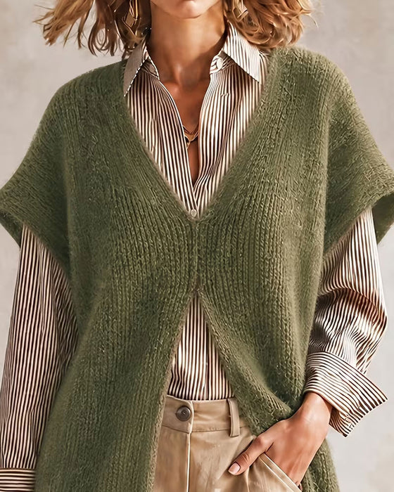 Robe Pull Uni Col V