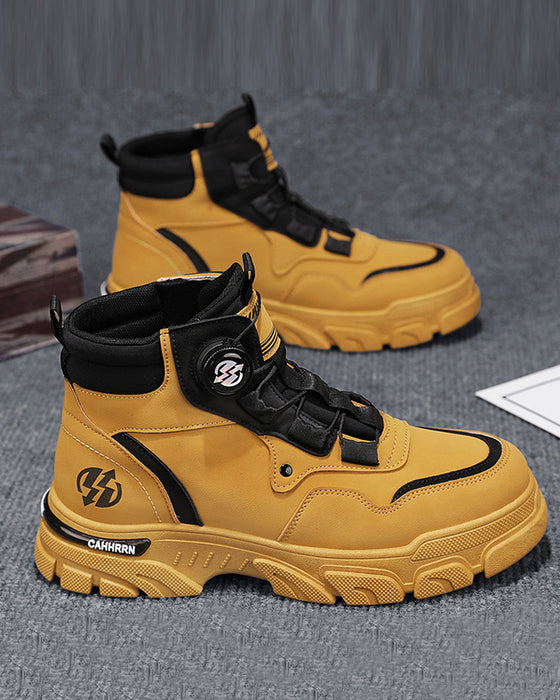 Chaussures Homme Outdoor Boucle Tournante Travail 🔄👞 – Imperméable 💦, Anti-dérapant 🚶‍♂️, Confortable , Respirant 🌬️